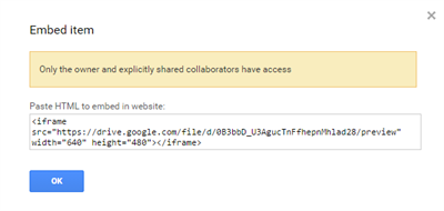 The iframe code.