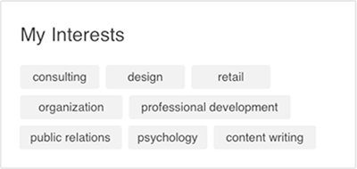 The Chips profile field type.