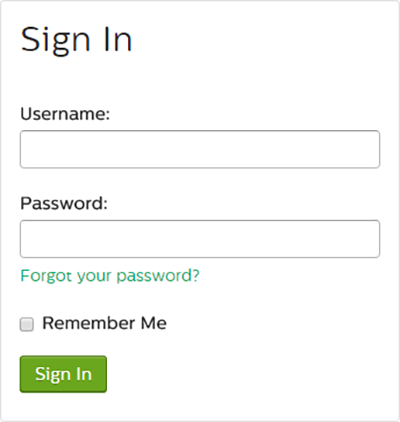 The Forgot your password? link located on the sign in page.