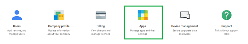 The Apps icon.