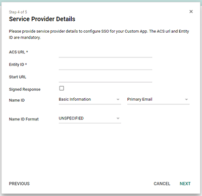 The Service Provider Detail page.