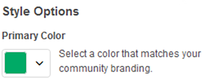 The primary color selector.