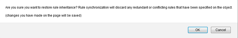 Confirmation pop-up.