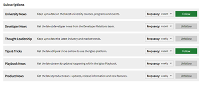 Links displayed using the columns layout.