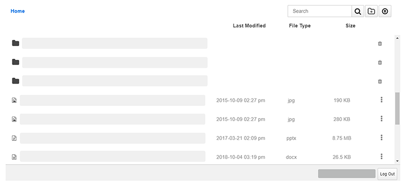 The O365 Sharepoint integration on a page.