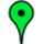 Green map marker.