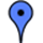 Blue map marker.
