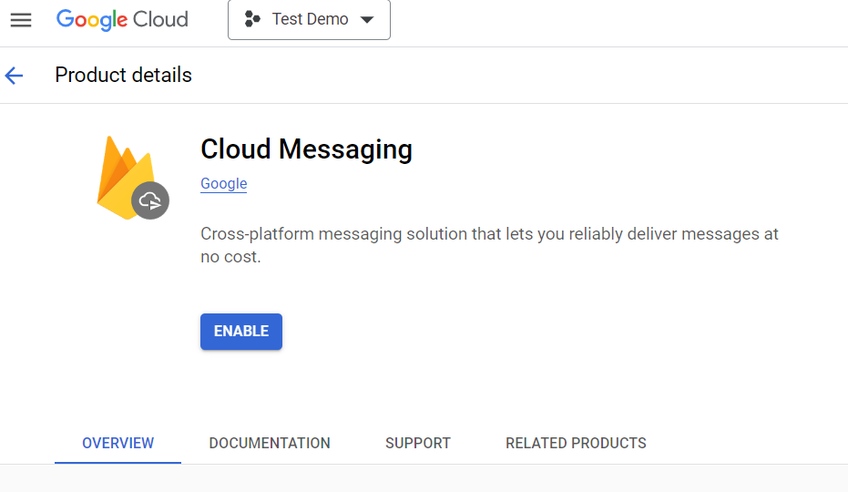Enabling Cloud Messaging
