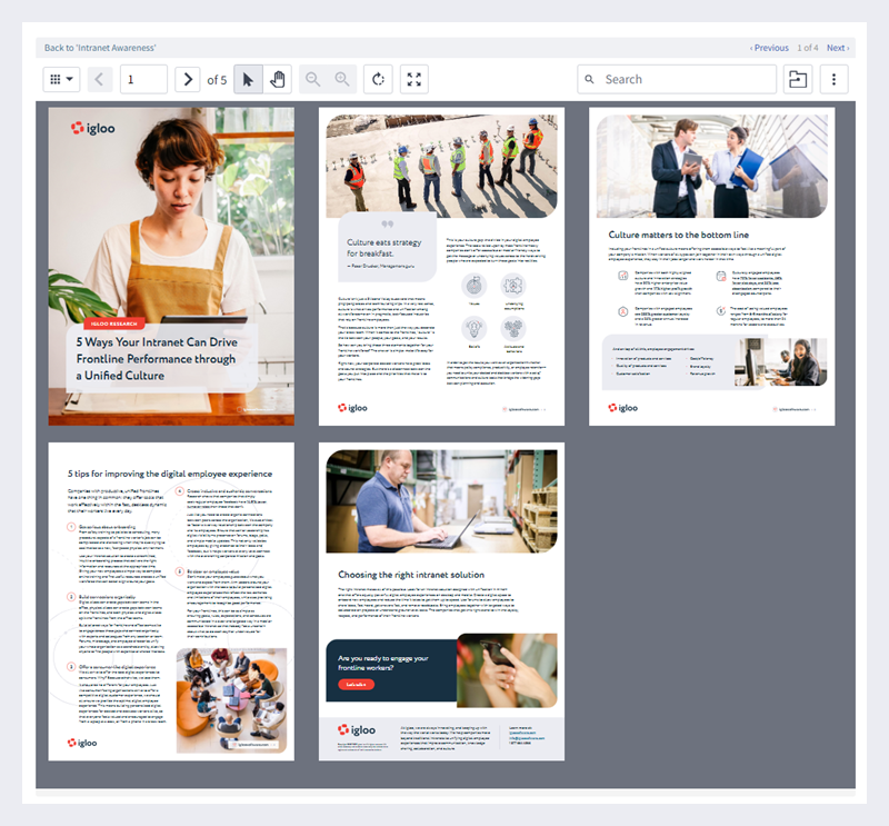 Preview showing multiple pages in a grid.