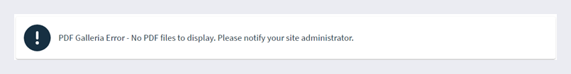 Error message indicating that an administrator is needed to correct the problem.