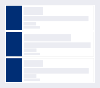 Feature image in Blog Articles widget in full beside cards layout.