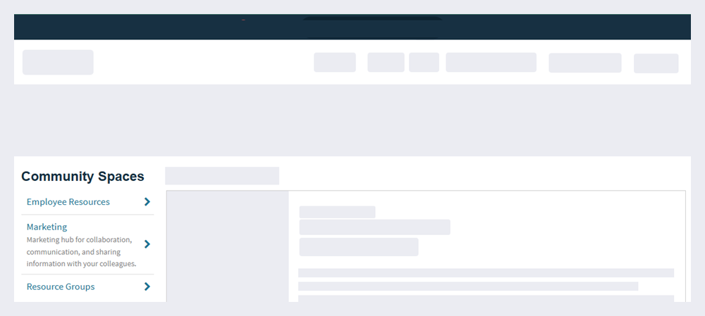 The Space widget on a page.