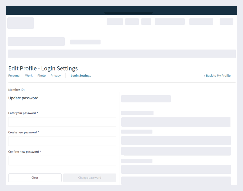 Igloo authentication password reset page.
